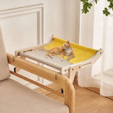 Maxbell Cat Window Perch Lounge Mount Hammock Adjustable Seat for No Suction Cup Gray Yellow
