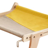Maxbell Cat Window Perch Lounge Mount Hammock Adjustable Seat for No Suction Cup Gray Yellow