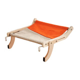 Maxbell Cat Window Perch Lounge Mount Hammock Adjustable Seat for No Suction Cup Orange Gray