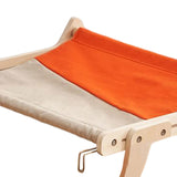 Maxbell Cat Window Perch Lounge Mount Hammock Adjustable Seat for No Suction Cup Orange Gray