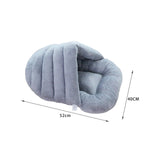 Maxbell Warm Cat Bed Cave Kittens Puppy Nest Portable Measure 20.5x15.7inch Washable Grey