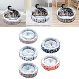 Maxbell cat Dog Bed Kitten Hut 45cm Round Plush for Indoor Cats Small Pets Pink Bear