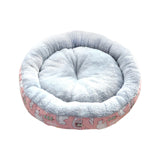 Maxbell cat Dog Bed Kitten Hut 45cm Round Plush for Indoor Cats Small Pets Pink Bear