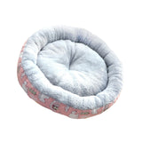 Maxbell cat Dog Bed Kitten Hut 45cm Round Plush for Indoor Cats Small Pets Pink Bear