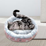 Maxbell cat Dog Bed Kitten Hut 45cm Round Plush for Indoor Cats Small Pets Pink Bear