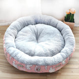 Maxbell cat Dog Bed Kitten Hut 45cm Round Plush for Indoor Cats Small Pets Pink Bear