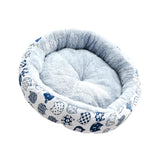 Maxbell cat Dog Bed Kitten Hut 45cm Round Plush for Indoor Cats Small Pets White Cat