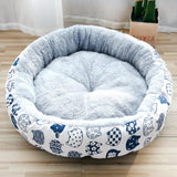 Maxbell cat Dog Bed Kitten Hut 45cm Round Plush for Indoor Cats Small Pets White Cat