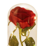 Maxbell Artificial Rose Flower with Glass Cover Decorative for Party Living Room