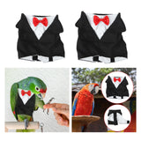 Maxbell Birds Clothes Budgie Anniversary Birthday Photo Prop Parrots Suit Uniform S 14x16x8cm