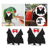 Maxbell Birds Clothes Budgie Anniversary Birthday Photo Prop Parrots Suit Uniform S 14x16x8cm