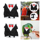 Maxbell Birds Clothes Budgie Anniversary Birthday Photo Prop Parrots Suit Uniform S 14x16x8cm