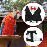 Maxbell Birds Clothes Budgie Anniversary Birthday Photo Prop Parrots Suit Uniform M 16x19x9cm