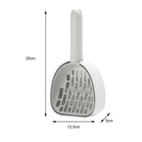 Maxbell Cat Litter Dustpan Pet Litter Scooper Indoor Sand Sifting Pet Cleaning Tool White
