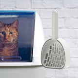Maxbell Cat Litter Dustpan Pet Litter Scooper Indoor Sand Sifting Pet Cleaning Tool White