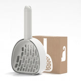 Maxbell Cat Litter Dustpan Pet Litter Scooper Indoor Sand Sifting Pet Cleaning Tool White