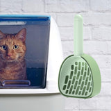 Maxbell Cat Litter Dustpan Pet Litter Scooper Indoor Sand Sifting Pet Cleaning Tool Green