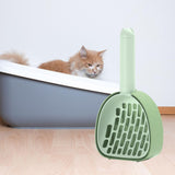 Maxbell Cat Litter Dustpan Pet Litter Scooper Indoor Sand Sifting Pet Cleaning Tool Green