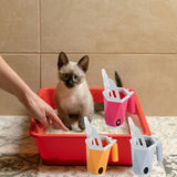 Maxbell Cat Litter Scoop Litter Scooper Self Cleaning Sandbox Cat Litter Box Shovel Yellow