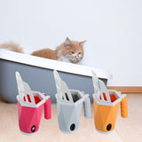 Maxbell Cat Litter Scoop Litter Scooper Self Cleaning Sandbox Cat Litter Box Shovel Yellow