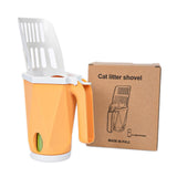 Maxbell Cat Litter Scoop Litter Scooper Self Cleaning Sandbox Cat Litter Box Shovel Yellow