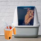 Maxbell Cat Litter Scoop Litter Scooper Self Cleaning Sandbox Cat Litter Box Shovel Yellow