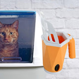 Maxbell Cat Litter Scoop Litter Scooper Self Cleaning Sandbox Cat Litter Box Shovel Yellow