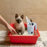 Maxbell Cat Litter Scoop Litter Scooper Self Cleaning Sandbox Cat Litter Box Shovel Gray