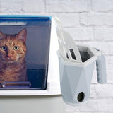 Maxbell Cat Litter Scoop Litter Scooper Self Cleaning Sandbox Cat Litter Box Shovel Gray