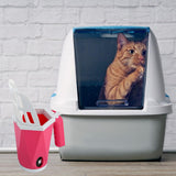 Maxbell Cat Litter Scoop Litter Scooper Self Cleaning Sandbox Cat Litter Box Shovel Red