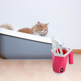 Maxbell Cat Litter Scoop Litter Scooper Self Cleaning Sandbox Cat Litter Box Shovel Red