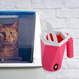 Maxbell Cat Litter Scoop Litter Scooper Self Cleaning Sandbox Cat Litter Box Shovel Red