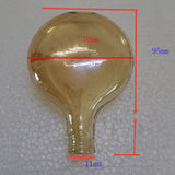 Maxbell Modern Glass Lampshade Elegant Minimalistic for Wall Sconces Pendant Light Light Brown