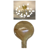 Maxbell Modern Glass Lampshade Elegant Minimalistic for Wall Sconces Pendant Light Light Brown