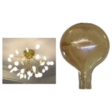 Maxbell Modern Glass Lampshade Elegant Minimalistic for Wall Sconces Pendant Light Light Brown