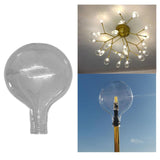 Maxbell Modern Glass Lampshade Elegant Minimalistic for Wall Sconces Pendant Light Clear