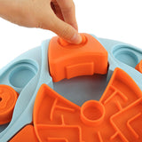 Maxbell Dog Food Puzzle Feeder IQ Training Slow Feeder Bite Resistant Puppy Feeding Blue