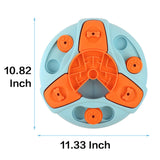 Maxbell Dog Food Puzzle Feeder IQ Training Slow Feeder Bite Resistant Puppy Feeding Blue
