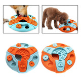 Maxbell Dog Food Puzzle Feeder IQ Training Slow Feeder Bite Resistant Puppy Feeding Blue