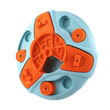 Maxbell Dog Food Puzzle Feeder IQ Training Slow Feeder Bite Resistant Puppy Feeding Blue