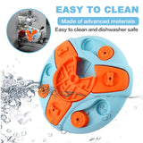 Maxbell Dog Food Puzzle Feeder IQ Training Slow Feeder Bite Resistant Puppy Feeding Blue