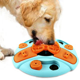 Maxbell Dog Food Puzzle Feeder IQ Training Slow Feeder Bite Resistant Puppy Feeding Blue