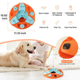 Maxbell Dog Food Puzzle Feeder IQ Training Slow Feeder Bite Resistant Puppy Feeding Orange