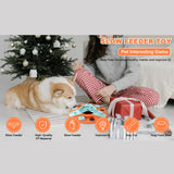 Maxbell Dog Food Puzzle Feeder IQ Training Slow Feeder Bite Resistant Puppy Feeding Orange
