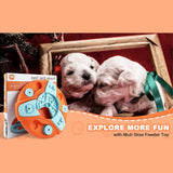 Maxbell Dog Food Puzzle Feeder IQ Training Slow Feeder Bite Resistant Puppy Feeding Orange