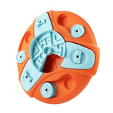 Maxbell Dog Food Puzzle Feeder IQ Training Slow Feeder Bite Resistant Puppy Feeding Orange