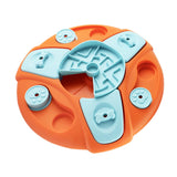 Maxbell Dog Food Puzzle Feeder IQ Training Slow Feeder Bite Resistant Puppy Feeding Orange