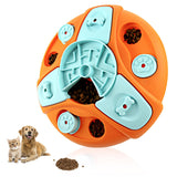 Maxbell Dog Food Puzzle Feeder IQ Training Slow Feeder Bite Resistant Puppy Feeding Orange