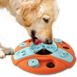 Maxbell Dog Food Puzzle Feeder IQ Training Slow Feeder Bite Resistant Puppy Feeding Orange
