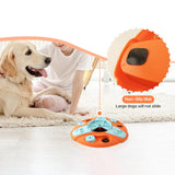 Maxbell Dog Food Puzzle Feeder IQ Training Slow Feeder Bite Resistant Puppy Feeding Orange
